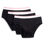 Feathers Girls Solid White Snug Fit Tagless Briefs Underwear - 100% Cotton Super Soft Panties by Feathers USA at Everetts Place