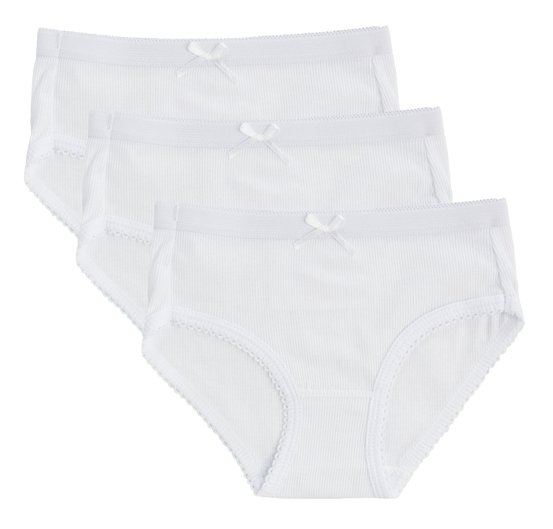 Feathers USA Briefs Tagless Snug Fit 100 Percent Cotton For Girls by Feathers USA at Everetts Place