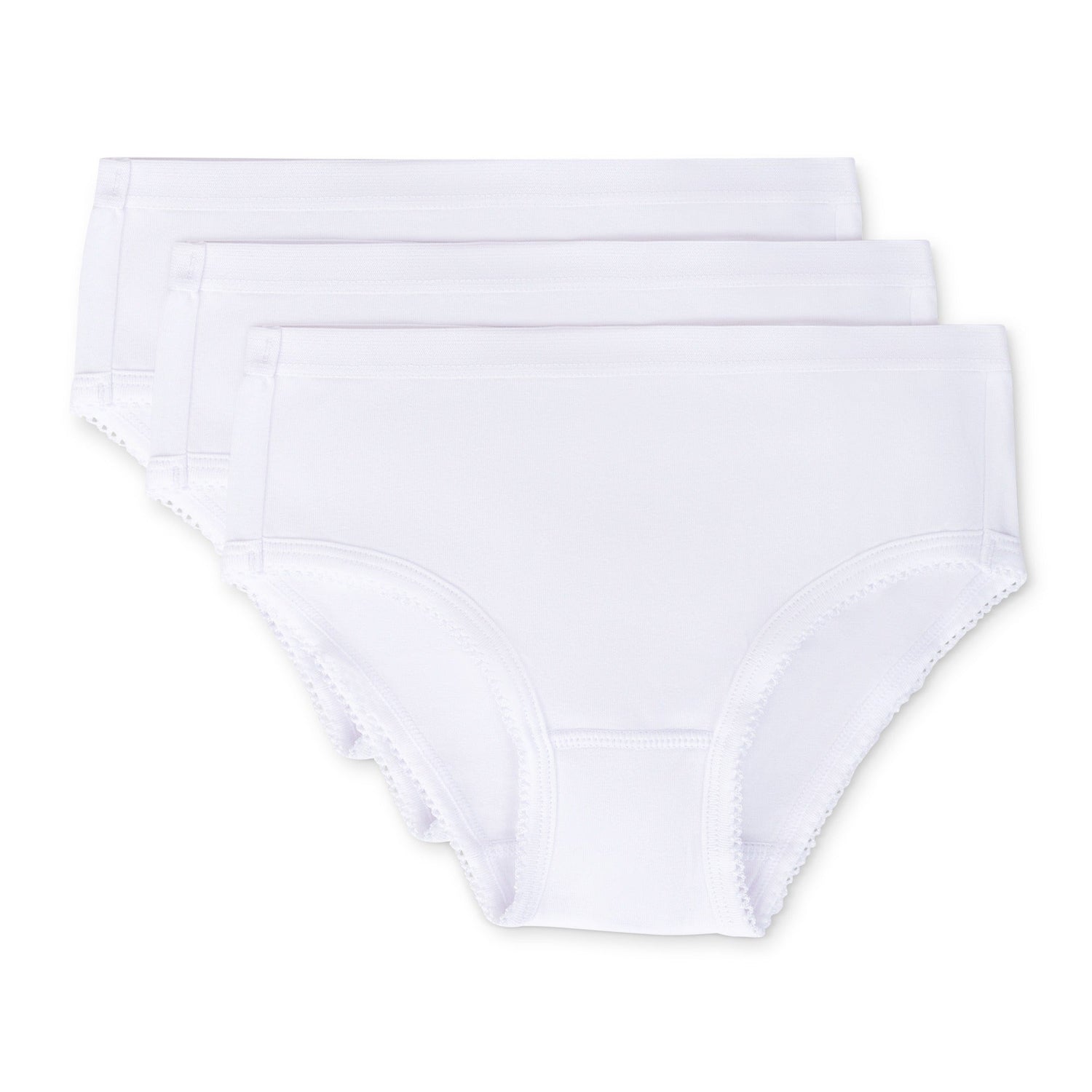 Feathers USA Tagless 100 Percent Cotton Briefs For Girls Soft Snug Fit by Feathers USA at Everetts Place