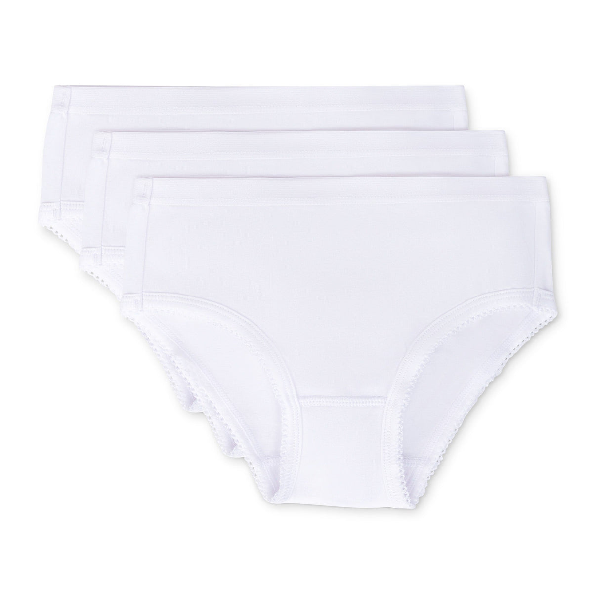 Feathers USA Tagless 100 Percent Cotton Briefs For Girls Soft Snug Fit by Feathers USA at Everetts Place