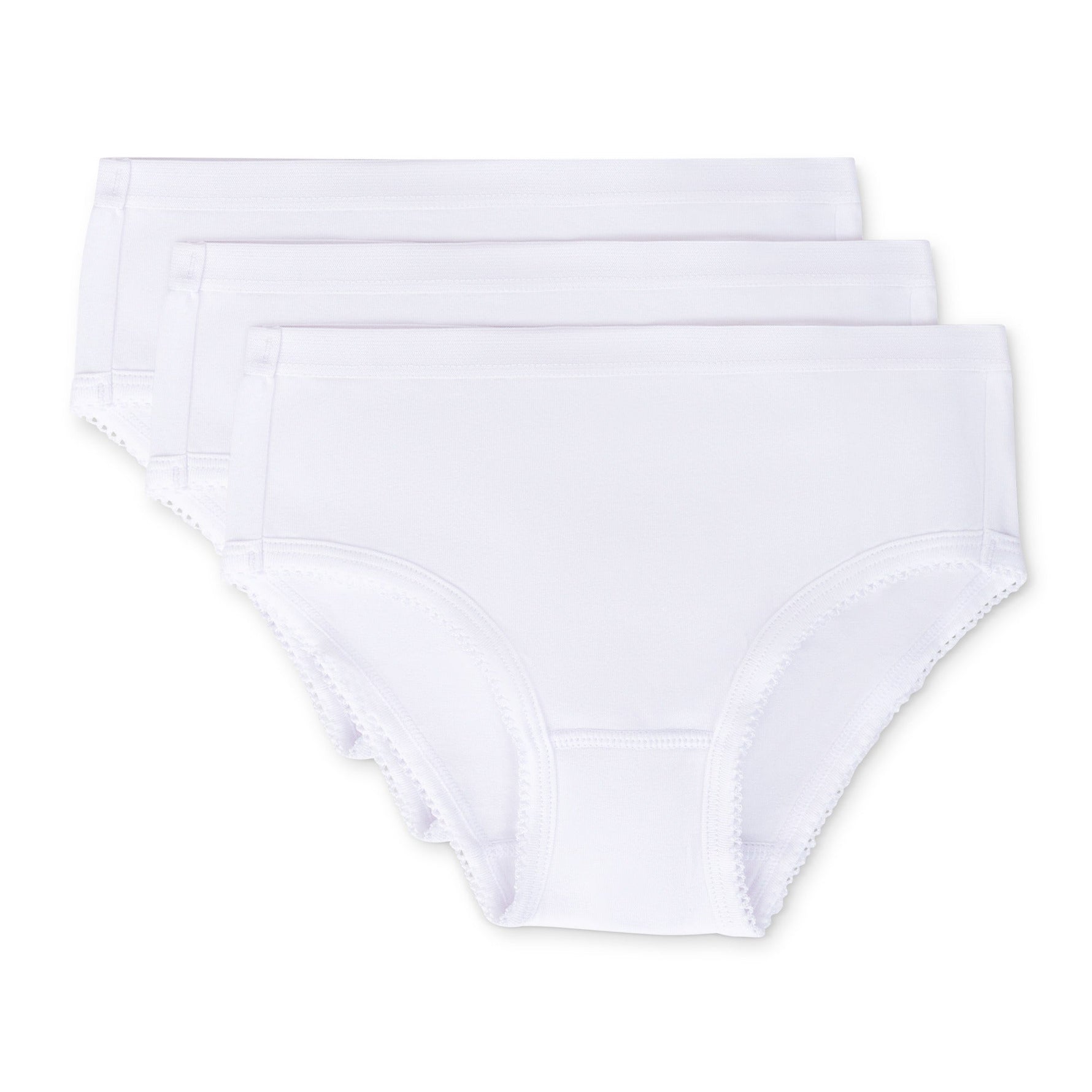 Feathers USA Tagless 100 Percent Cotton Briefs For Girls Soft Snug Fit by Feathers USA at Everetts Place