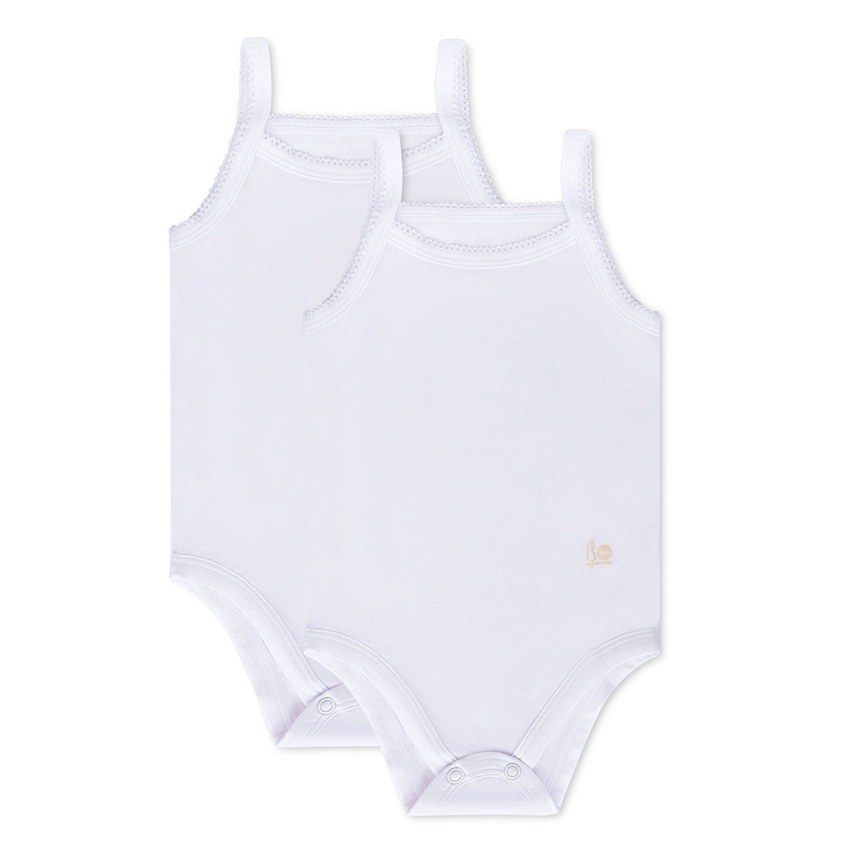 Feathers Tank Top Bodysuits for Baby Girl (2 Pack) Super Soft One-Piece Toddler Bodysuit by Feathers USA at Everetts Place