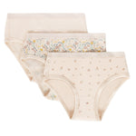 Feathers Floral Print Snug Tagless Cotton Underwear – Girls Underwear Briefs Super Soft Panties (3 Pack) by Feathers USA at Everetts Place