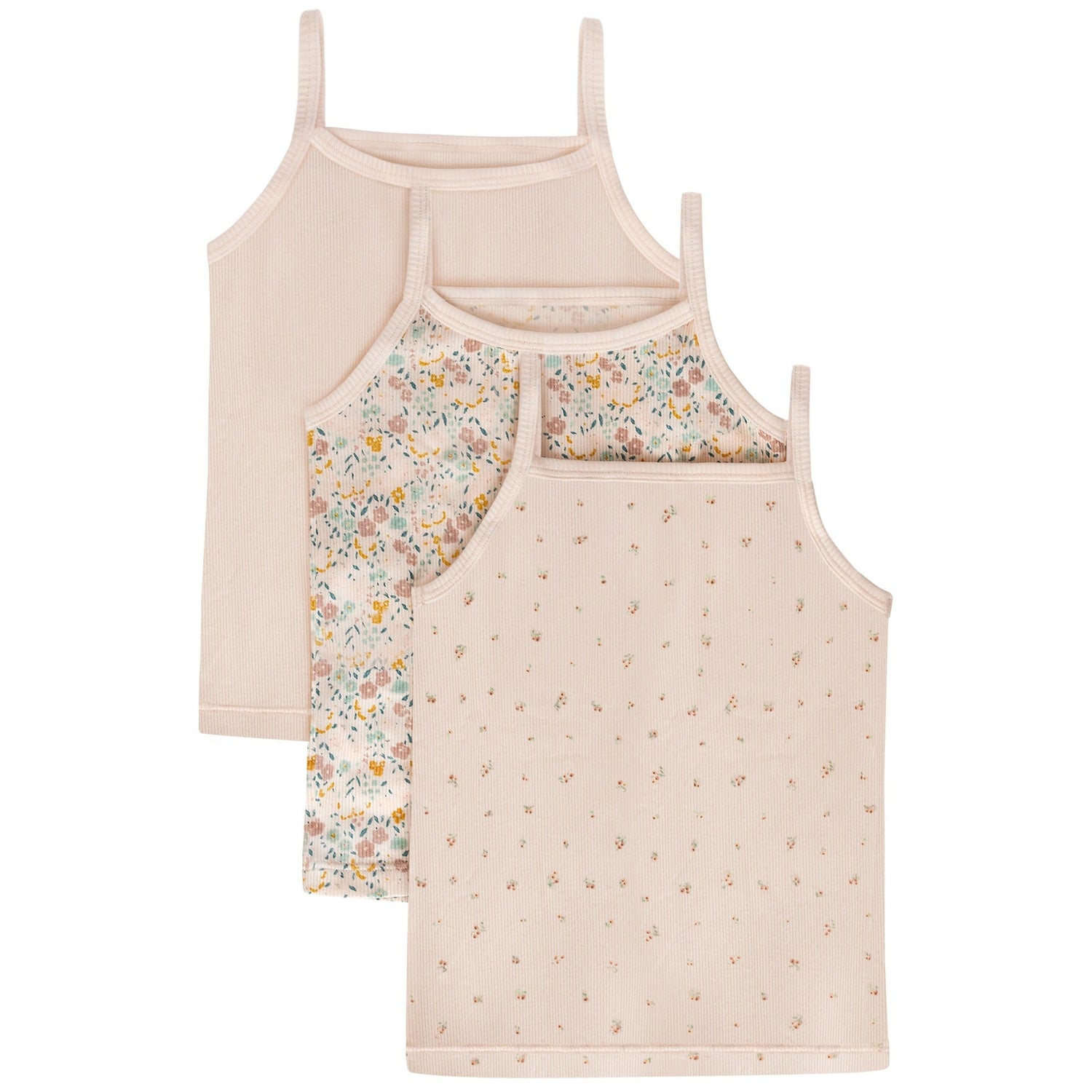 Feathers Super Soft Girls Undershirts Tagless Camisoles – Cotton Cami Girls Tank Tops (3 Pack) by Feathers USA at Everetts Place