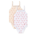 Feathers USA Tank Top Bodysuits Ultra Soft Cotton For Toddler Girls 2 Pack by Feathers USA at Everetts Place