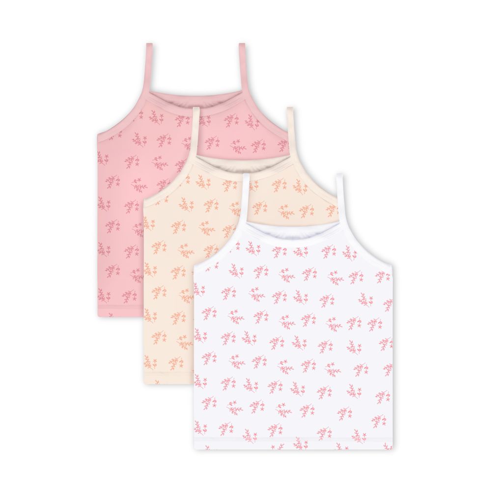 Feathers USA Camisoles Super Soft Leafy Print Cotton For Girls by Feathers USA at Everetts Place