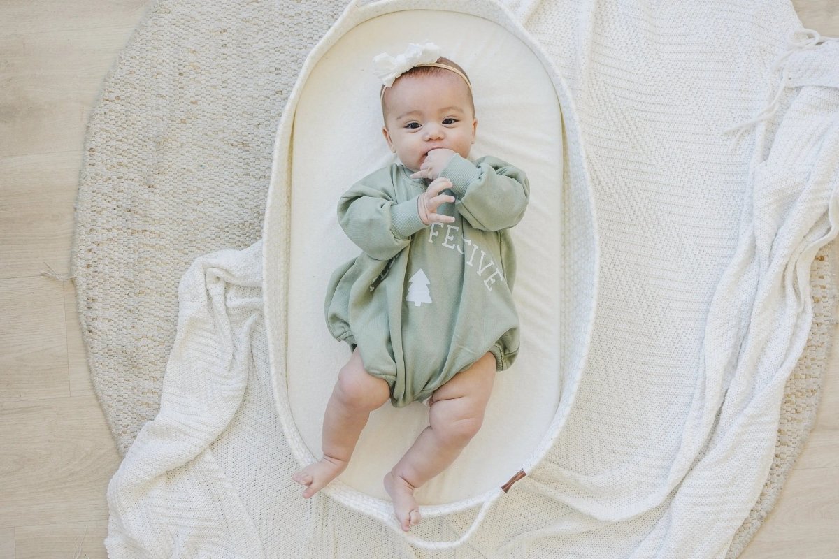 Little Joy Co. Feelin' Festive Christmas Sweatshirt Romper - Everetts Place Boutique - 