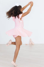 Mila & Rose ® Feeling Pink Short Sleeve Twirl Leotard For Dance Class - Everetts Place Boutique - 