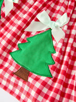 Rylee Faith Designs Festive Christmas Tree Top With Red Plaid And Green Bottoms - Everetts Place Boutique - 