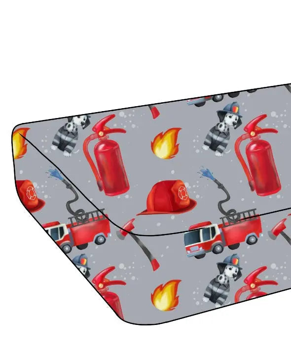 Firefighting Dalmatian, Crib Sheet Miller & Co. Everetts Place Boutique