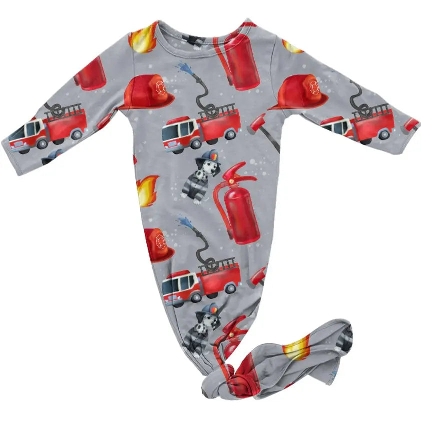Firefighting Dalmatian, Knotted Gowns Miller & Co. Everetts Place Boutique