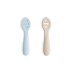 Mushie First Feeding Baby Spoons for Smooth Transition to Self Feeding - Baby & Toddler > Nursing & Feeding silicone tableware