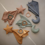 Mushie Star Lovey Blanket Made From 100 Percent Organic Cotton Soft Colors - Home & Garden > Linens & Bedding > Bedding > Blankets Blanket