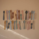 Mushie baby fork and spoon set.