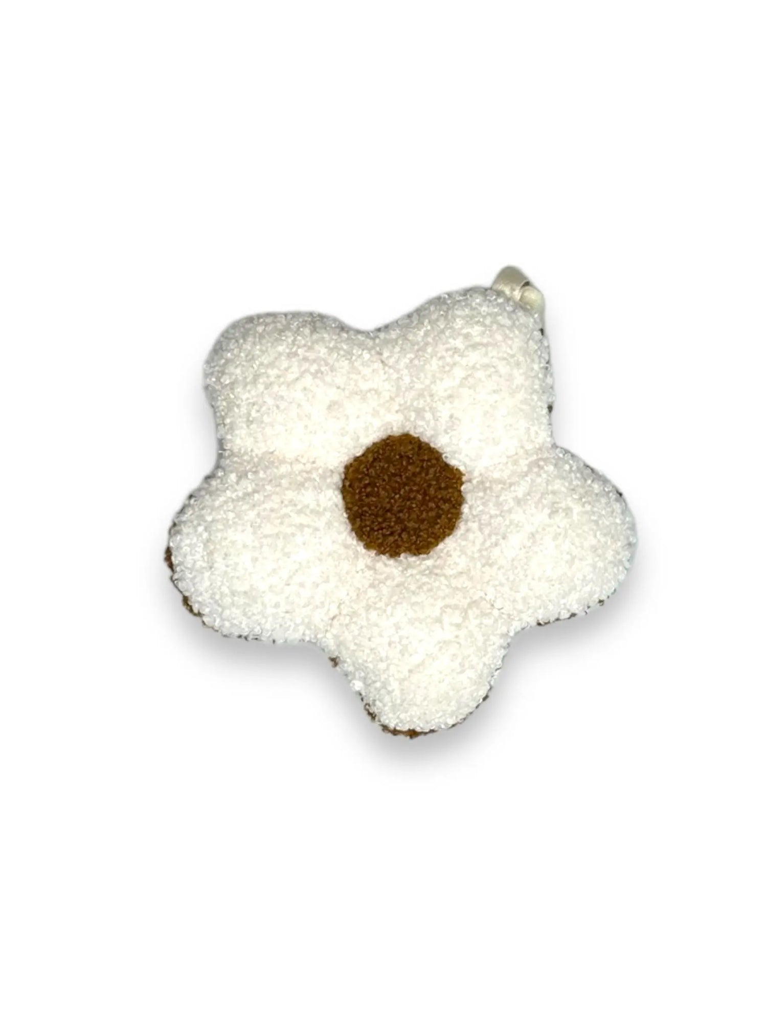 Fleece Pacifier Clip - Neutral Flower Miller & Co. Everetts Place Boutique