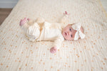 Harp Angel Boutique Soft Muslin Baby Bow Headband with Stretchy Nylon for Newborns - Apparel & Accessories > Clothing Accessories > Hair Accessories Bows