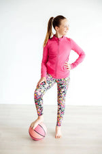 Flexible Floral Active Legging For Dance Yoga Cheer Mila & Rose ® Everetts Place: Online Boutique