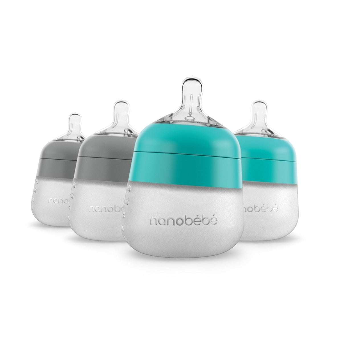Flexy Silicone Baby Bottle 5oz by Nanobébé