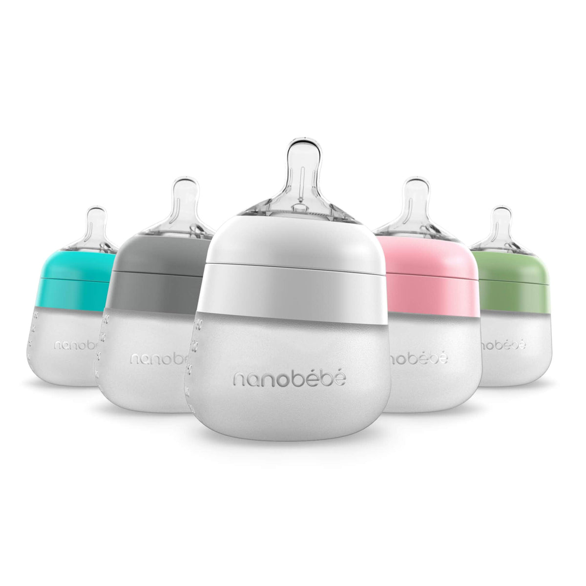 Flexy Silicone Baby Bottle 5oz by Nanobébé
