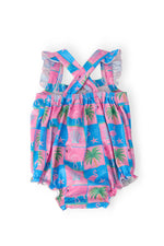 Mila & Rose ® Flock Star Ruffle Cross Back Romper - 