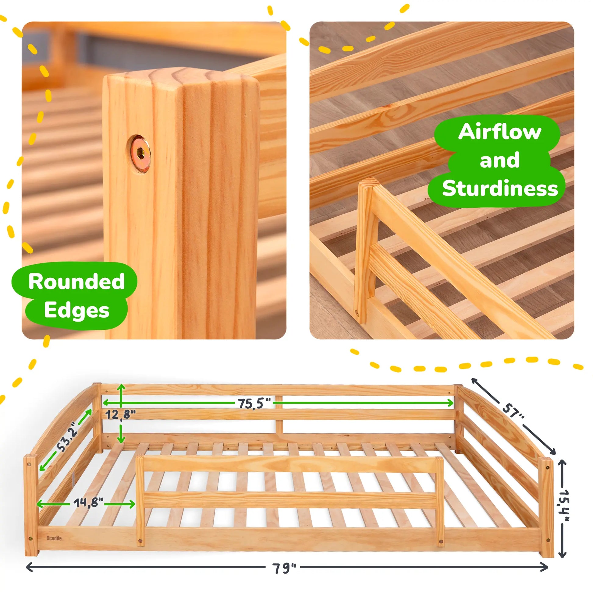 Floor Bed - Full Size Ocodile.com
