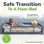 Ocodile.com Floor Bed - Twin Size - Furniture > Beds & Accessories > Beds & Bed Frames