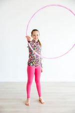 Mila & Rose ® Floral Full Zip Ruffle Active Jacket For Dance And Yoga - Everetts Place Boutique - 