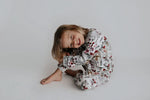 Three Little Tots Floral Girls Kids Pajamas - 