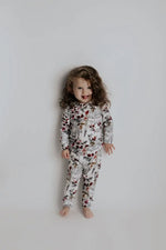 Three Little Tots Floral Girls Kids Pajamas - 