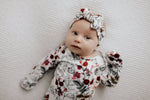 Three Little Tots Floral Knotted Headband Bow - 