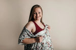 Three Little Tots Floral Mommy Labor and Delivery Nursing Hospital Gown - 