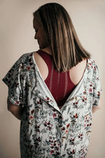 Three Little Tots Floral Mommy Labor and Delivery Nursing Hospital Gown - 