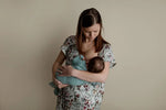 Three Little Tots Floral Mommy Labor and Delivery Nursing Hospital Gown - 