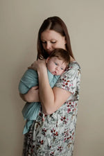 Three Little Tots Floral Mommy Labor and Delivery Nursing Hospital Gown - 