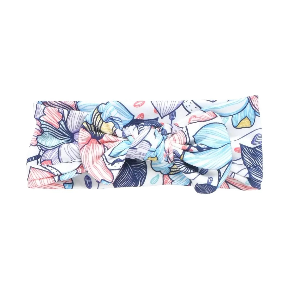 Three Little Tots Flower Bloom Knotted Headband Bow - 