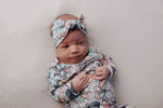 Three Little Tots Flower Bloom Knotted Headband Bow - 