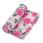 Live Life in Full Bloom Swaddle Blanket by LollyBanks