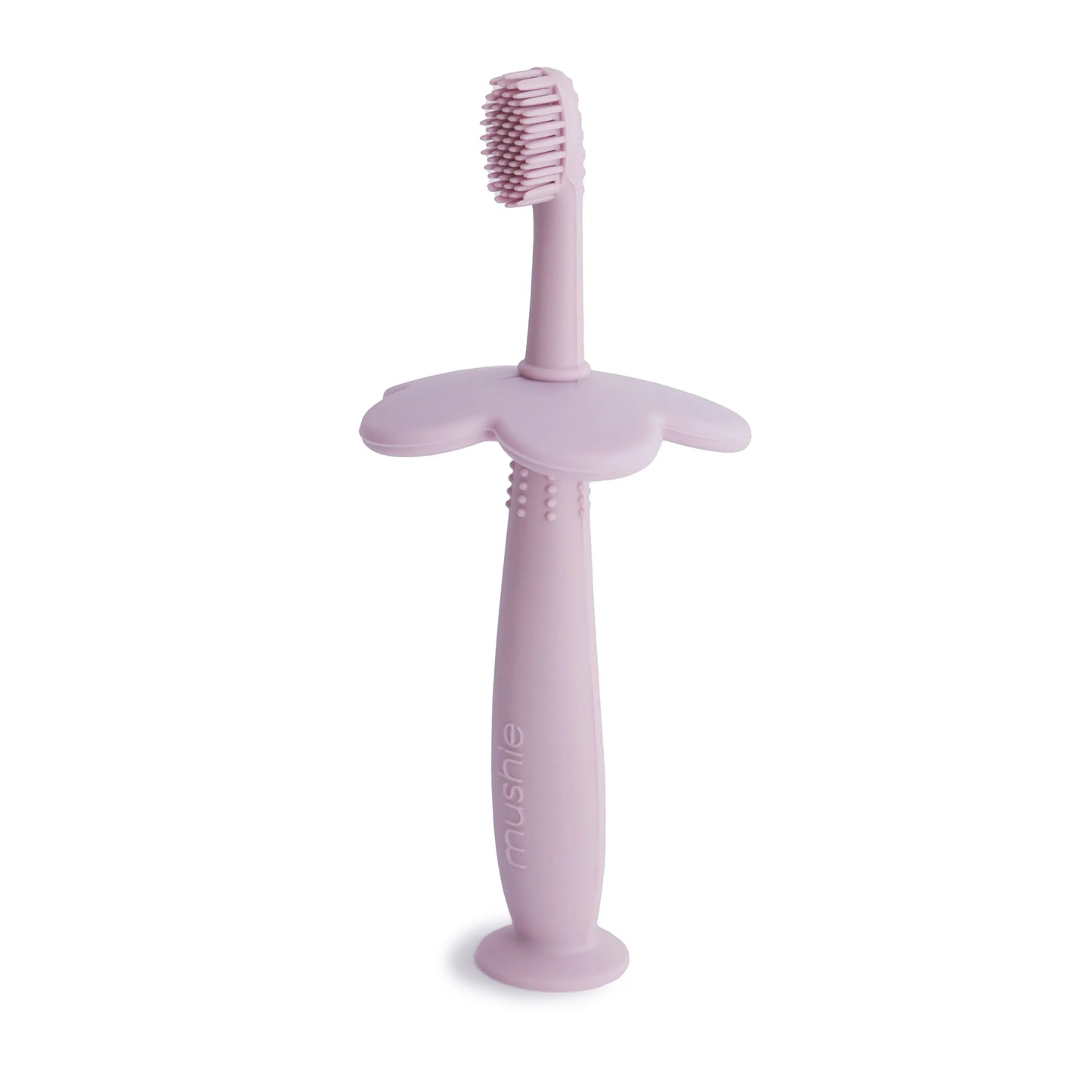 Flower Training Toothbrush for Kids - Soft Silicone Bristles for Gentle Cleaning and Gum Stimulation Mushie