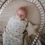 Mushie Extra Soft Bassinet Muslin Crib Sheet for Baby - 100 Percent Cotton Breathable Fabric - Home & Garden > Linens & Bedding > Bedding > Bed Sheets crib sheets