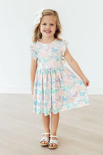 Mila & Rose ® Fluttering Butterflies Flutter Sleeve Twirl Dress - 