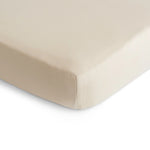 Mushie Stretchy Organic Cotton Crib Sheet Soft Breathable Pre-Washed with Elastic Edges - Furniture > Baby & Toddler Furniture > Crib & Toddler Bed Accessories > Crib Bumpers & Liners crib sheets
