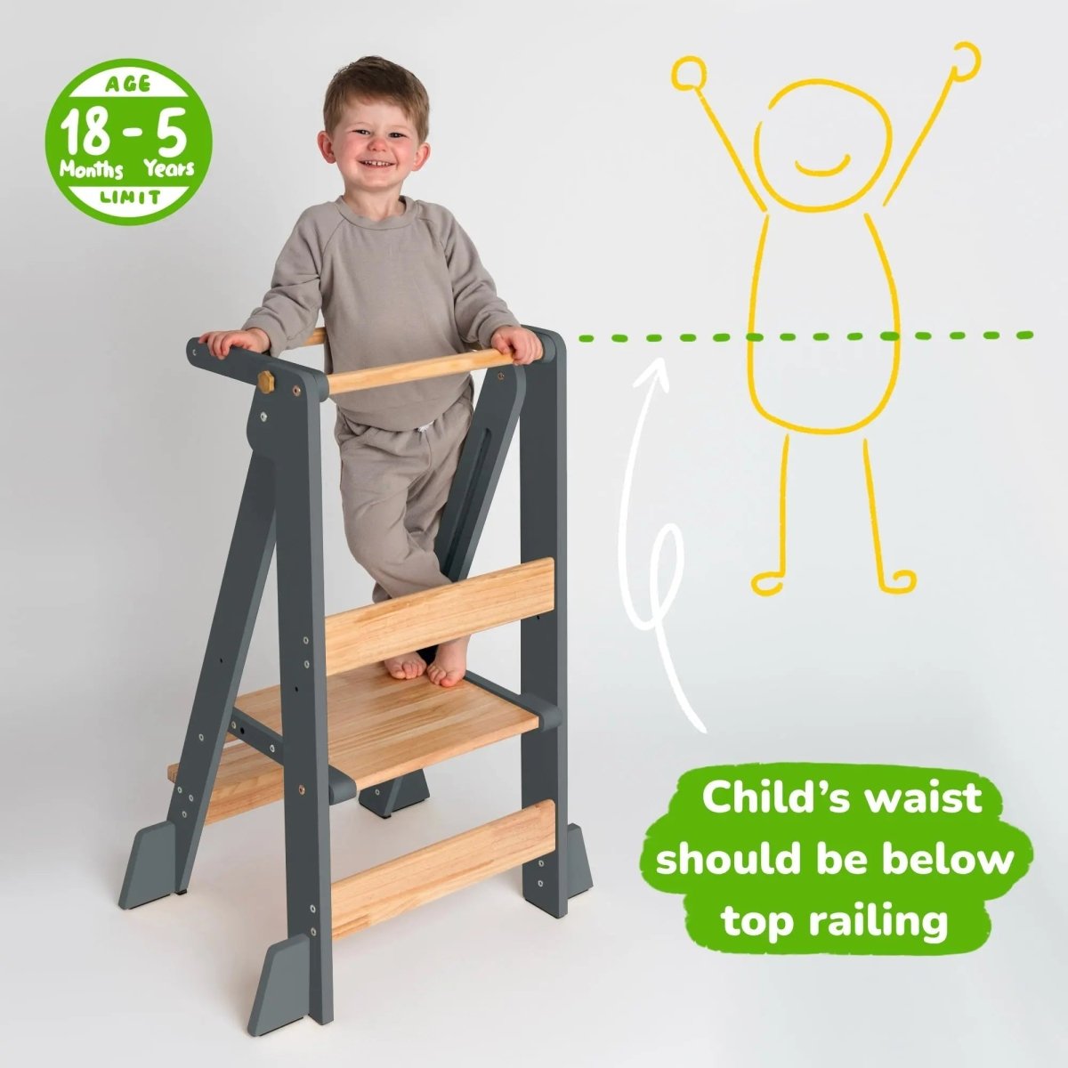 Ocodile.com Foldable Kitchen Tower - Baby & Toddler