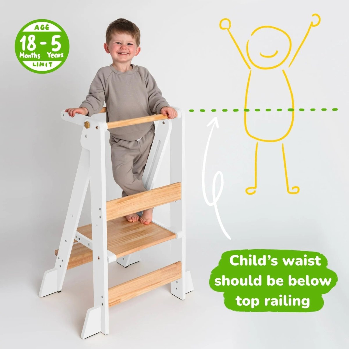 Ocodile.com Foldable Kitchen Tower - Baby & Toddler
