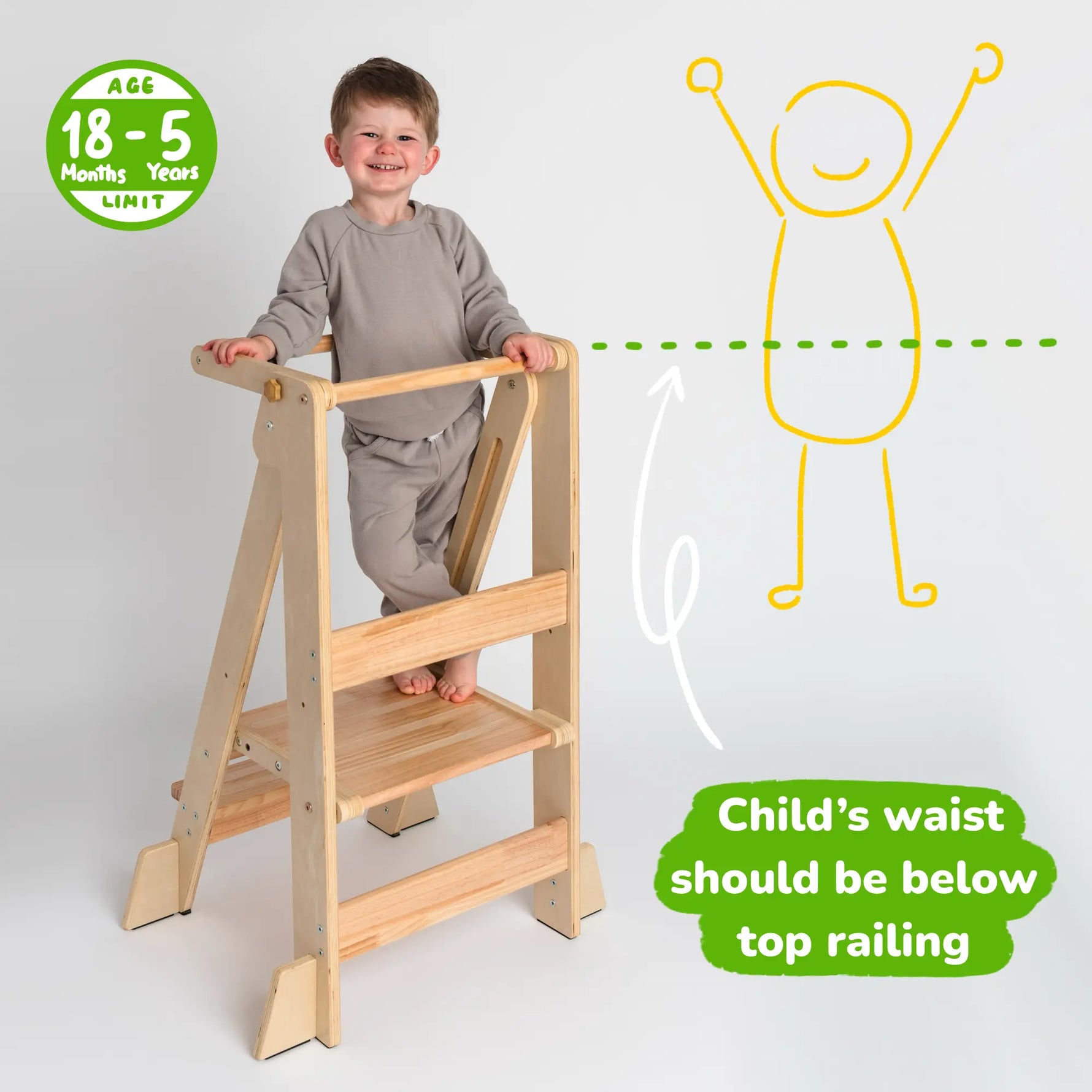 Ocodile.com Foldable Kitchen Tower - Baby & Toddler