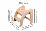 Kidodido Foldable Montessori Kitchen Step Stool For Toddlers - Baby & Toddler > Potty Training > Toilet Seats & Step Stools stool