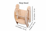 Kidodido Foldable Montessori Kitchen Step Stool For Toddlers - Baby & Toddler > Potty Training > Toilet Seats & Step Stools stool