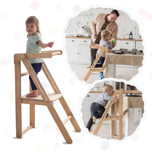 Foldable Step Stool For Toddlers Kid Chair That Grows Beige Goodevas Everetts Place: Online Boutique 109.00