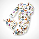 Kolorful Forest Friends Newborn Bamboo Gown Soft Comfortable Gift Set - Apparel & Accessories > Clothing > Baby & Toddler Clothing > Baby & Toddler Sleepwear Newborn Gown
