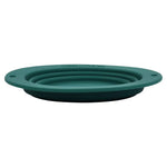 Three Little Tots Forest Green Collapsible Bowl for Travel or Home - 