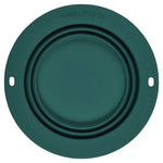 Three Little Tots Forest Green Collapsible Bowl for Travel or Home - 